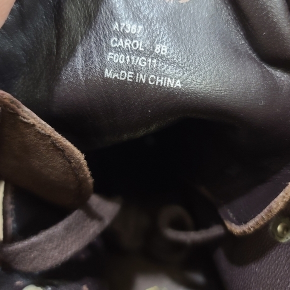 Coach Carol Waxed Suede Boots, Sz 8 - Picture 8 of 11